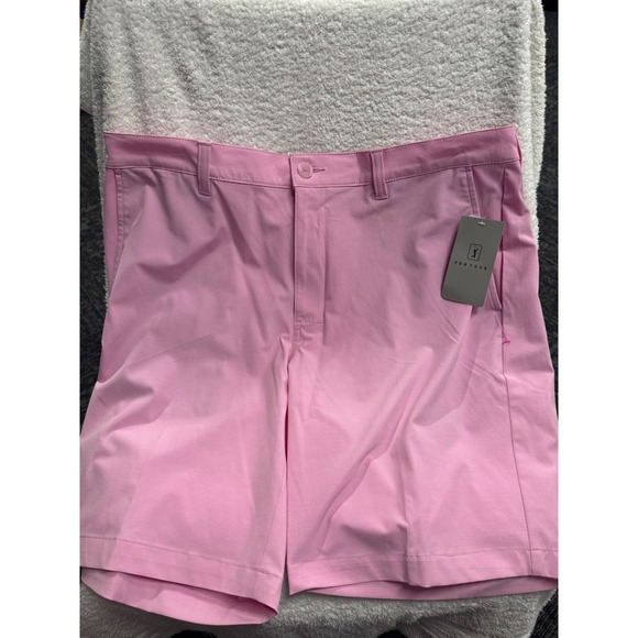 PGA Tour Other - PGA Tour Mens Course Comfort Golf Shorts Pink 4-Way Stretch Size 38 NWT
